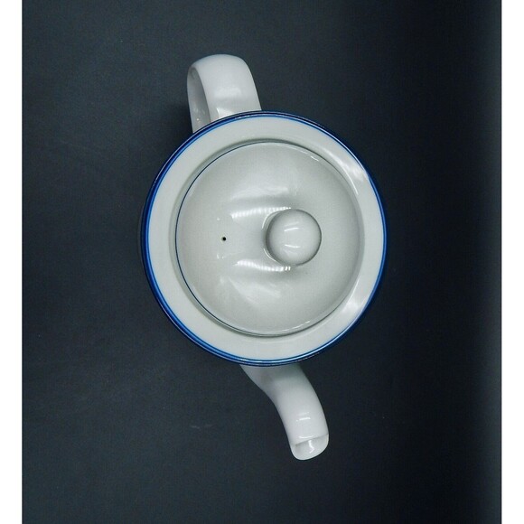 Dansk Flora Coffee Tea Pot Bayberry Blue White NR/Japan Porcelain - Picture 5 of 9